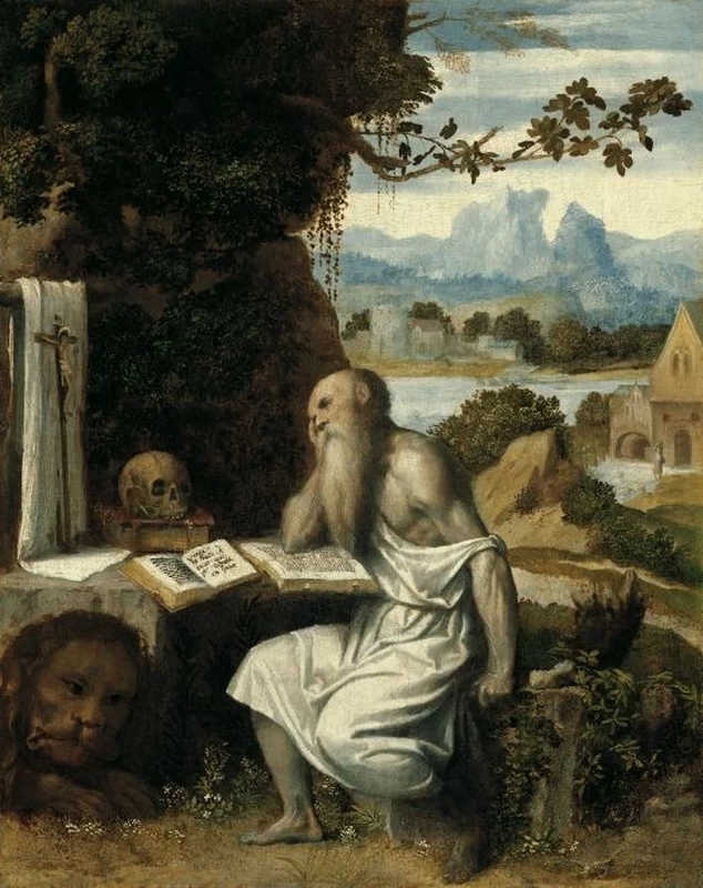 Il Moretto-213-San Girolamo nel deserto-Liechtenstein Museum Vienna